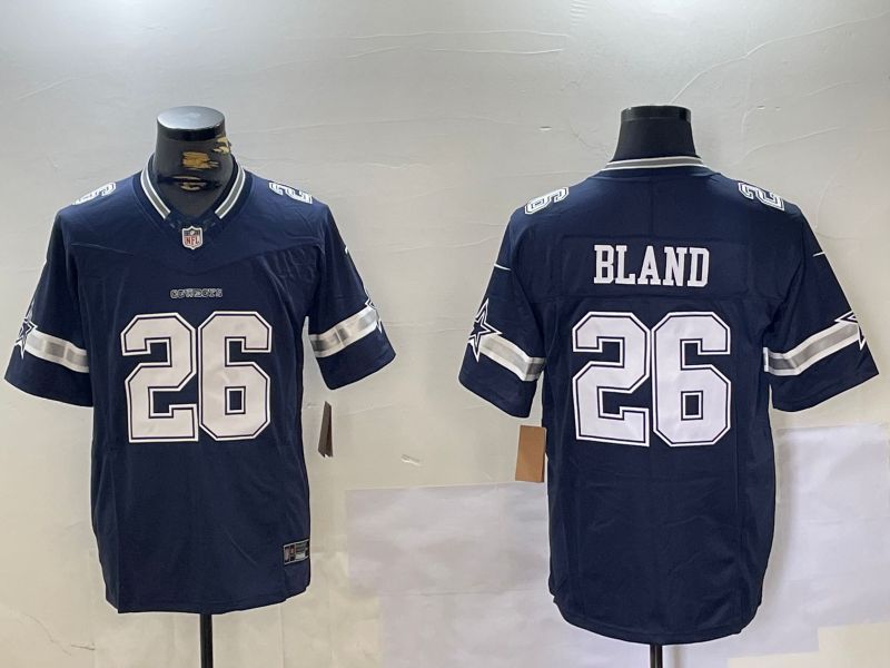 Men Dallas Cowboys #26 Bland Blue 2024 Nike Limited NFL Jersey style 3->houston astros->MLB Jersey